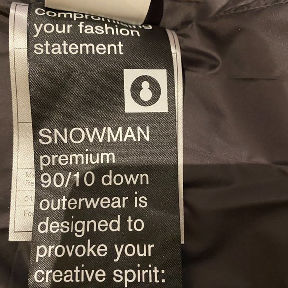 Snowman New York Winter Jacket NWT Size Small - Picture 4 of 6